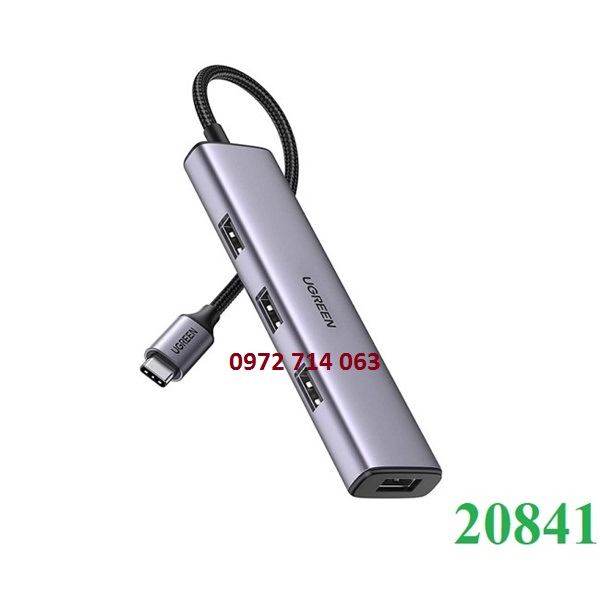 Hình ảnh: HUB TYPE C ra 3 cổng USB UGREEN cao cấp 20841